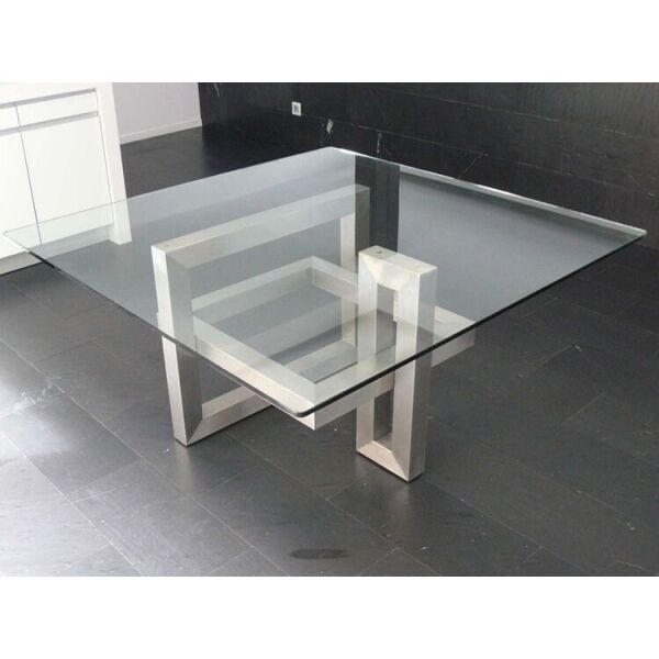 

Дизайнерский стеклянный журнальный стол в стиле Лофт Loft Design RV298 ()