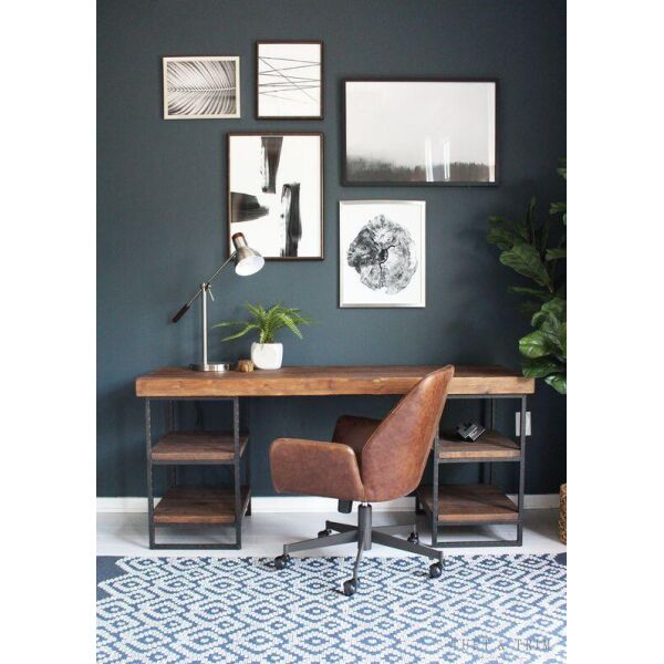 

Дизайнерский Письменный офисный стол с полками в стиле Лофт Loft Design RV252 ()