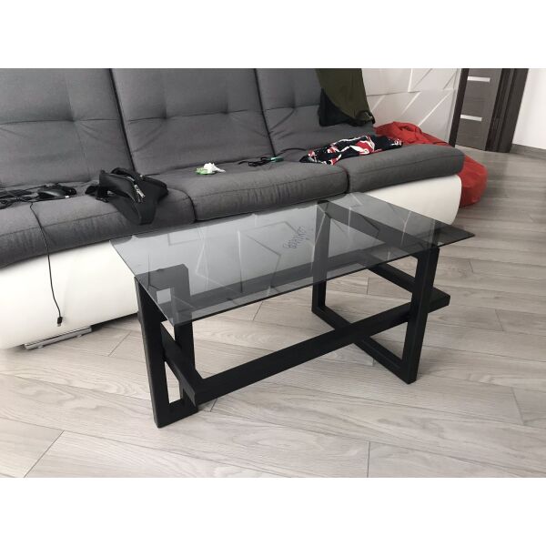 

Дизайнерский стеклянный журнальный стол в стиле Лофт Loft Design RV300 ()