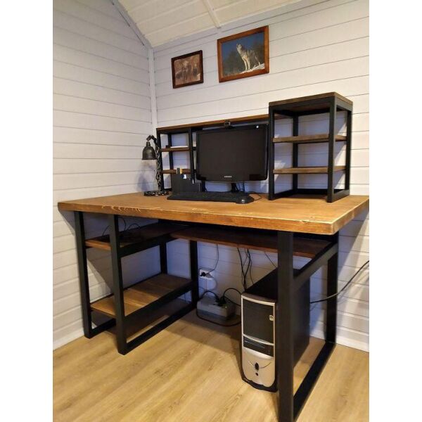 

Дизайнерский Письменный офисный стол с полками в стиле Лофт Loft Design RV625 ()