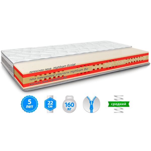 

Ортопедический матрас HighFoam Noble Platinum Sculptor 80х200 см