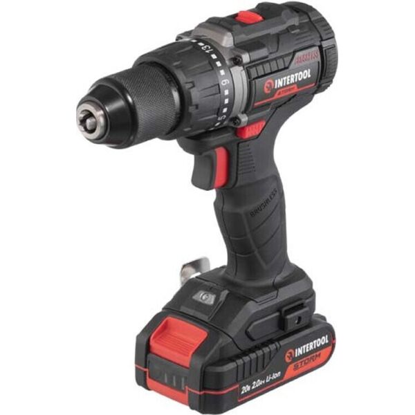 

Дрель-шуруповерт аккумуляторная Intertool WT-0360