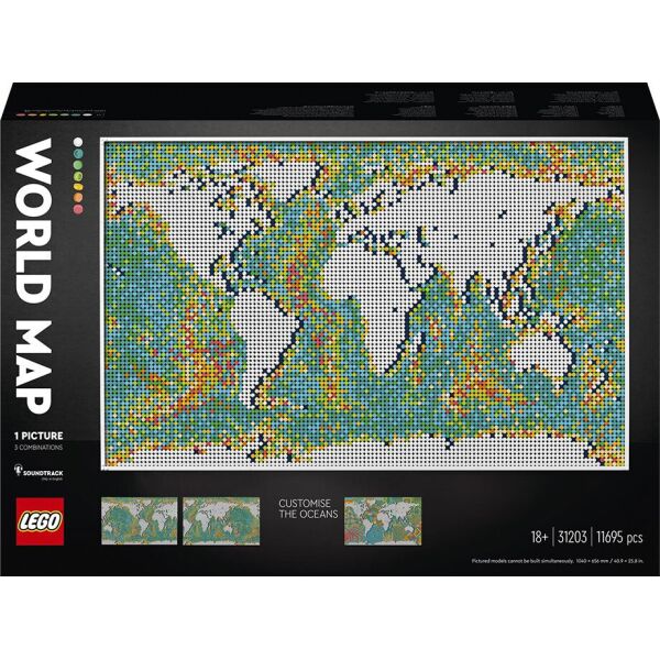 

Конструктор LEGO ART Карта мира (31203)