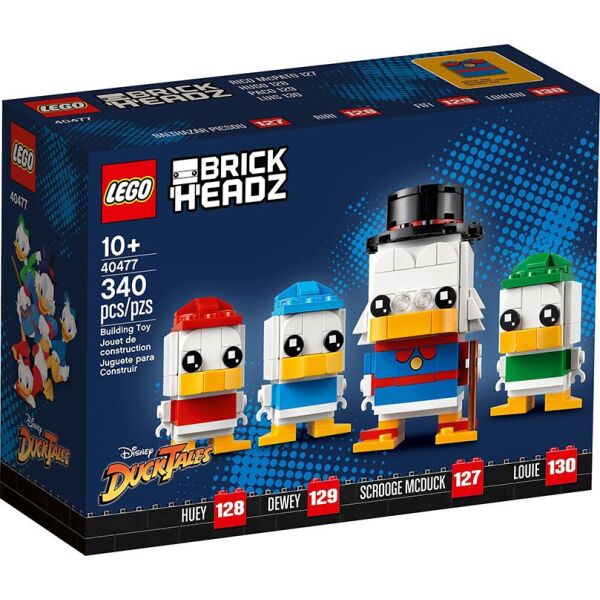 

Конструктор LEGO Brick Headz Скрудж МакДак, Билли, Вилли и Дилли (40477)