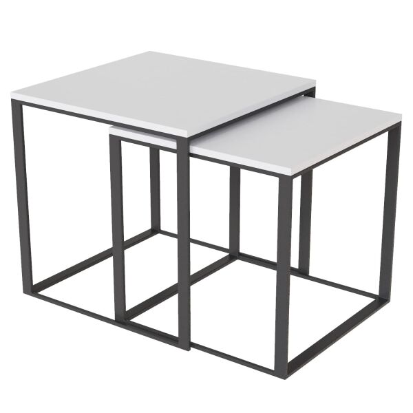 

Стіл журналний 2 в 1 Ascet Art In Head 530x530x530 біла аляска (102150115)