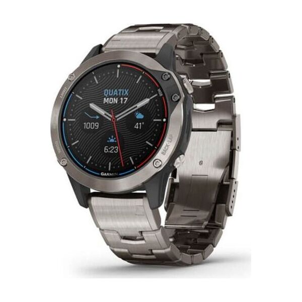 

Смарт-часы Garmin Quatix 6 Titanium Gray with Titanium Band (010-02158-95)