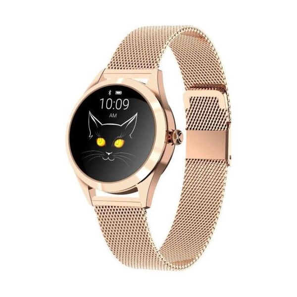 

Умные смарт часы King Wear KW10 Metal с защитой от воды (Розово-золотой)