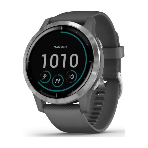 

Смарт-часы Garmin Vivoactive 4, Shadow Grey with Silver Hardware, GPS navy (010-02174-03)