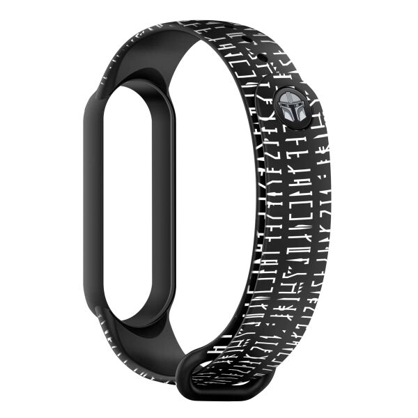 

Ремешок ArmorStandart This is the Way для Xiaomi Mi Band 6/5 Dark Lord message Black (ARM59261)