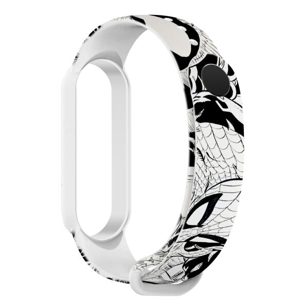 

Ремешок ArmorStandart Superhero для Xiaomi Mi Band 6/5 Symbiosis comix White (ARM59266)