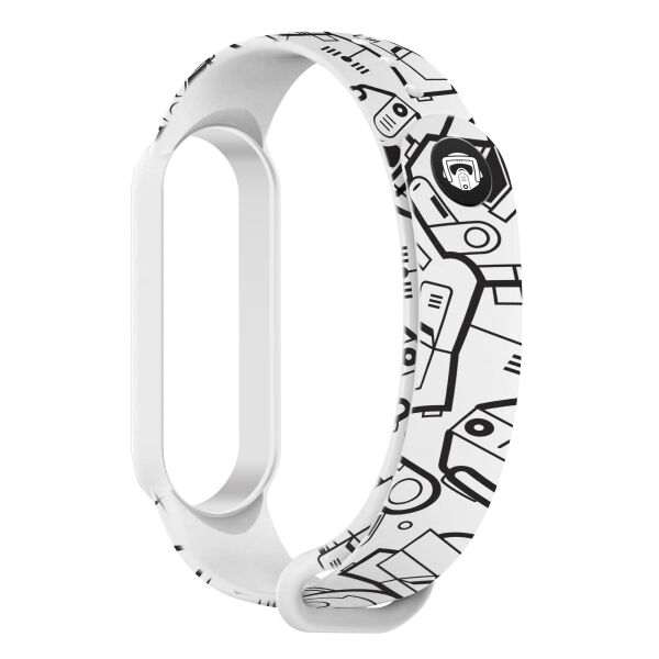 

Ремешок ArmorStandart This is the Way для Xiaomi Mi Band 6/5 Throoper patern White (ARM59260)