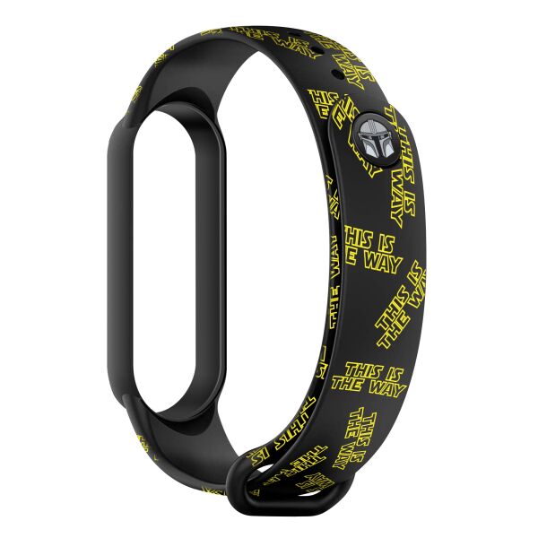 

Ремешок ArmorStandart This is the Way для Xiaomi Mi Band 6/5 Dark Lord plea Black (ARM59263)