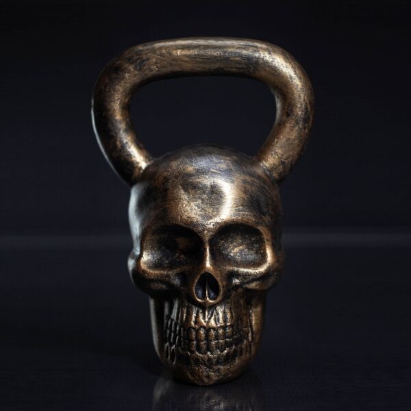 

Гиря 16 кг Череп (human skull), чугунная дизайнерская гиря на подарок