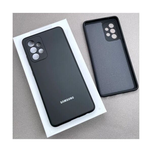 

Чехол на Samsung Galaxy A52 силиконовый однотонный Черный