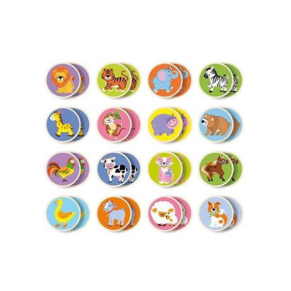 

Настольная игра Viga Toys "Memory-животные", 32 карточки (51308)