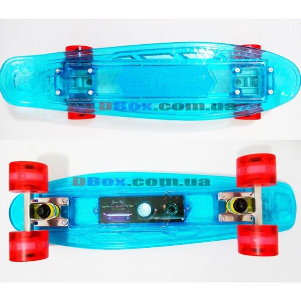 

Скейт Пенни борд Penny board Fish Sound 22 Голубой