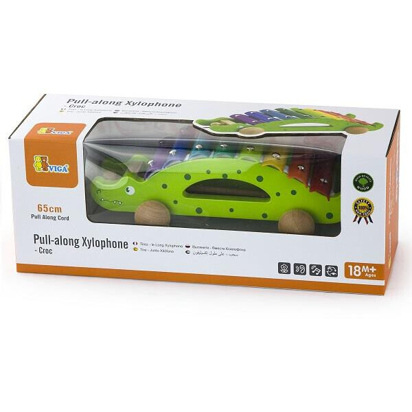 

Игрушка-каталка Viga Toys "Крокодил" (50342)