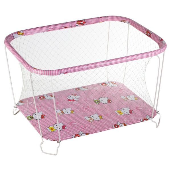 

Манеж Qvatro Classic-01 крупная сетка розовый (hello kitty)