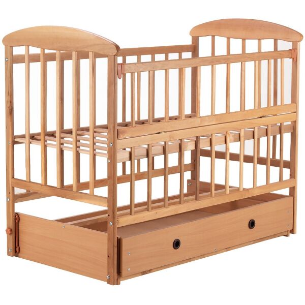 

Кровать Наталка ОСМЯО маятник и ящик, откидной бок ольха светлая