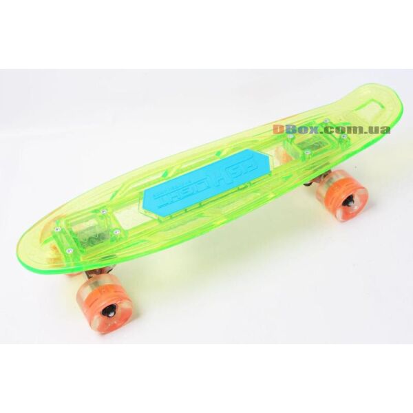 

Скейт Пенни борд Penny board Fish Sound 22 Салатовый