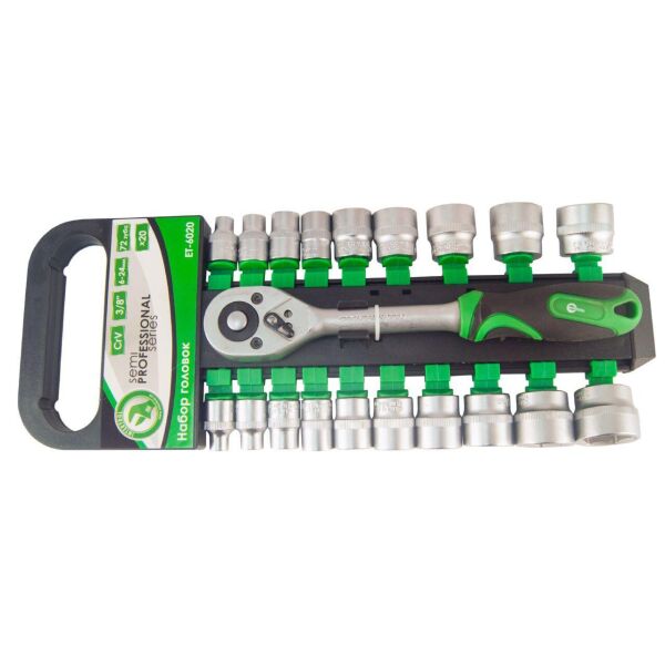 

Набор инструмента Intertool - 20 ед. x 3/8" SemiPro