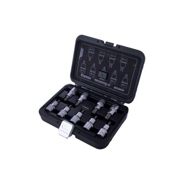 

Набор бит TORX Intertool - 1/2" x T20-T60 x 55 мм (9 шт.) Storm