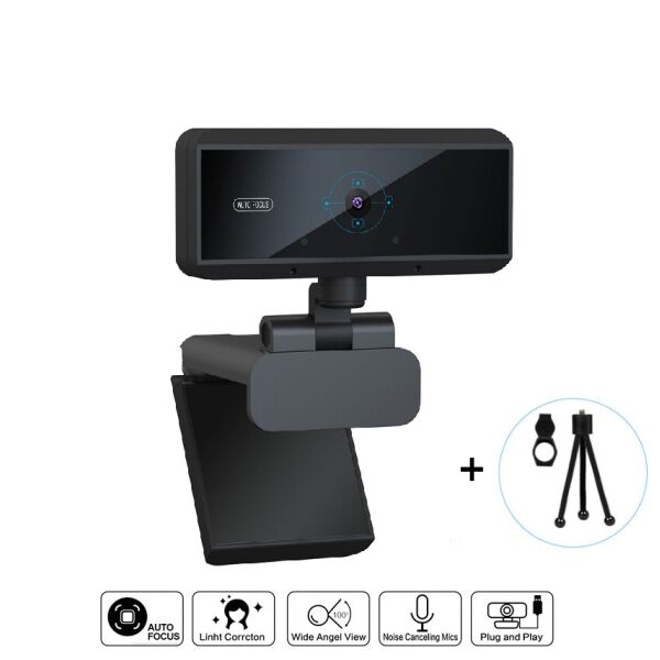 

Веб-камера Full HD (2592x1944) с автофокусом вебкамера 5 megapixels микрофон с шумоподавлением для компьютера UTM Webcam Pro2 (SJ-H178) + штатив-тренога, крышка на объектив