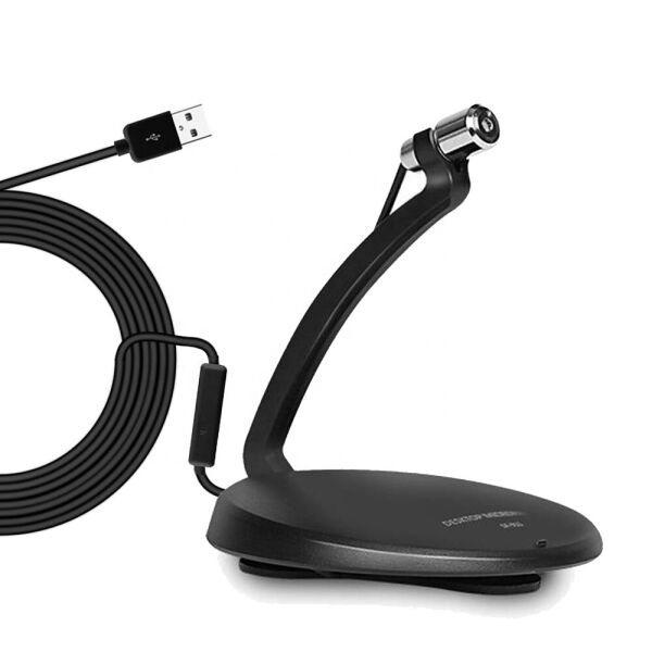 

Микрофон проводной USB 2-в-1 для компьютера ноутбука дома (1.5 м) Soncm SF-911B Black