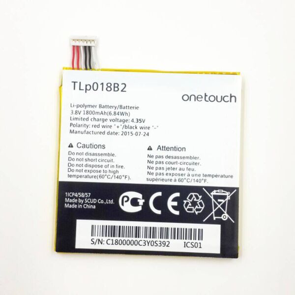 

Аккумулятор (батарея) Alcatel TLp018B2 (6030D Idol, 7025D) High Copy