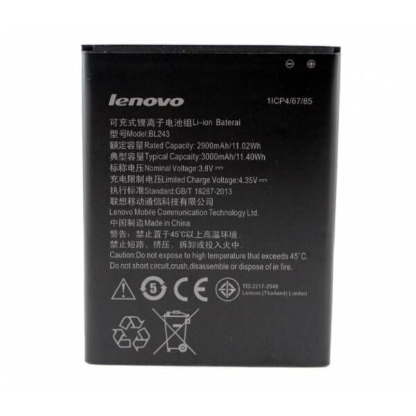 

Аккумулятор (батарея) Lenovo BL243 A7000, A7600, K3 Note, A5860, S5600 Original PRC