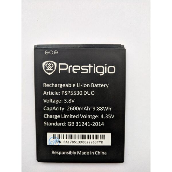 

Аккумулятор (батарея) Prestigio 5530, 3533 Original PRC