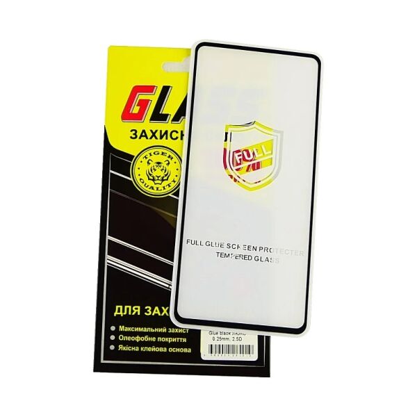 

Стекло защитное Samsung A715 Galaxy A71 2019 2,5D Full Screen Full Glue ЛЮКС черное