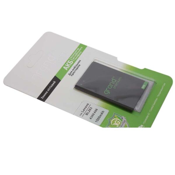 

Аккумулятор (батарея) GRAND Premium для Lenovo BL203 A208t A218t A228t A238t A269 A278t A300t A308 A316 A318 A369i
