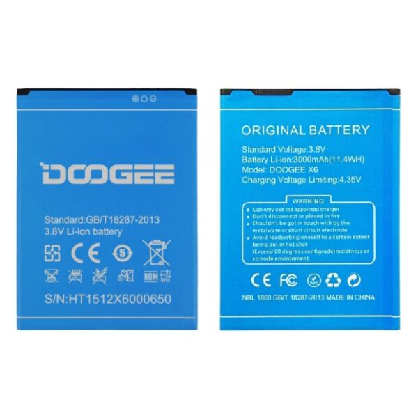 

Аккумулятор (батарея) Doogee X6, X6 PRO Original PRC