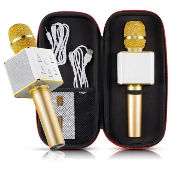 

Беспроводной Караоке микрофон колонка Bluetooth FanMusic Q7 Gold Original