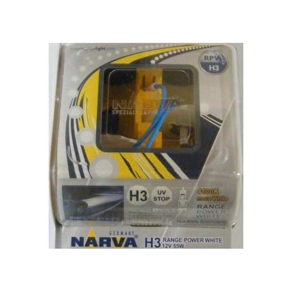 

Галогенка H3 NARVA 12V 55W 98516 RANGE POWER WHITE