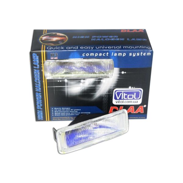 

Дополнительные фары противотуманные DLAA LA-1070 RY H3-12V-55W/147*58mm пара