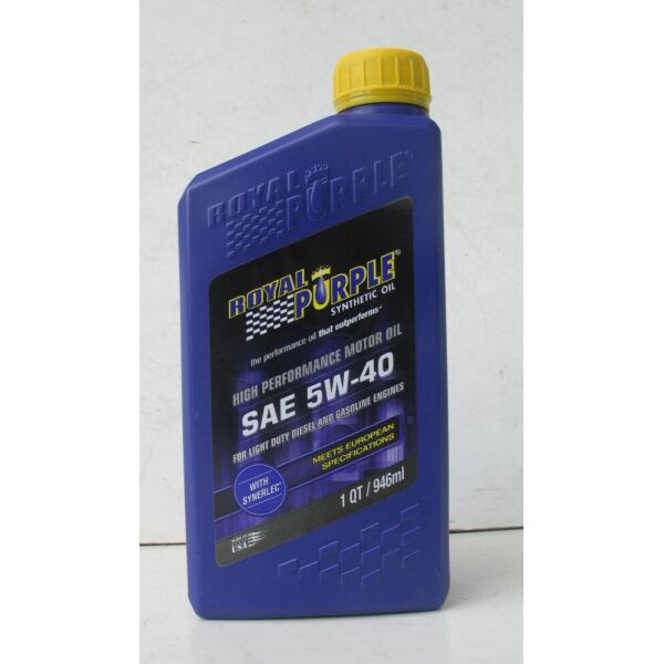 

Моторное авто масло Royal Purple API 5w-40 фасовка 0.946л /1 кварта / Royal Purple API