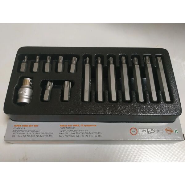 

Набор бит 15пр. TORX KingRoy 31562
