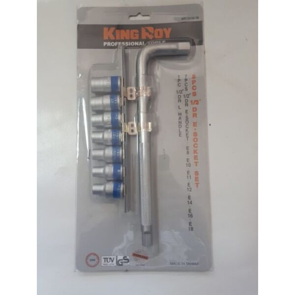 

Набор головок 8пр. 1/2" E KING ROY 30158-TB