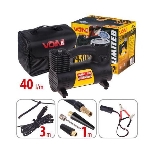 

Компрессор VOIN VL-430 15psii/14Amp/40л/клеми