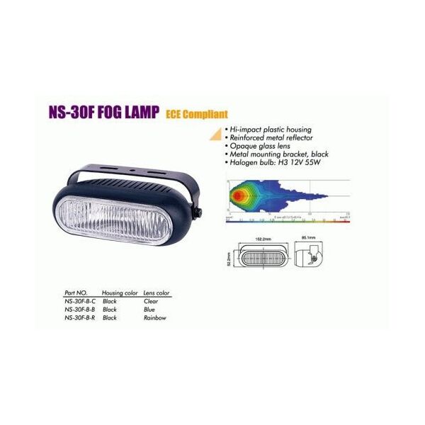 

Фары доп. SIRIUS NS-30 F- B-C H3/12V/55W/152*52mmTaiwan пара