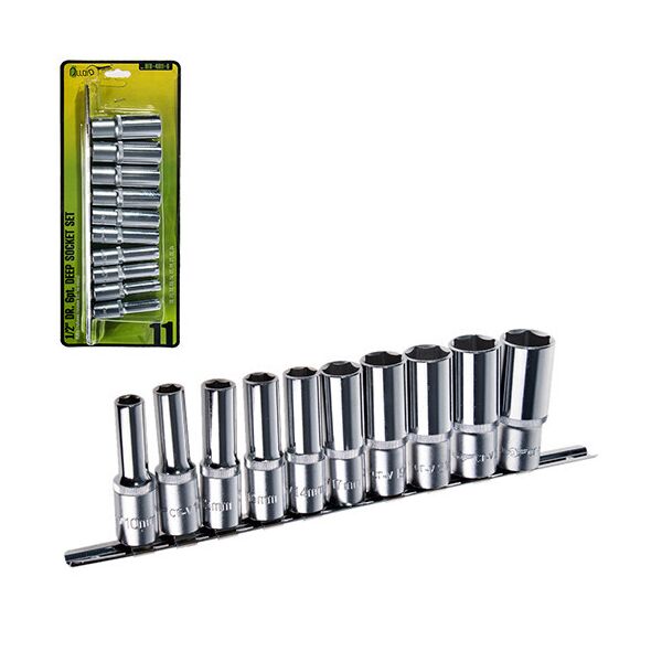 

Набор головок высоких 1/2" на планке, 10,11,12,13,14,17,19,21,22,24 mm. 11 предм.6гр. Alloid