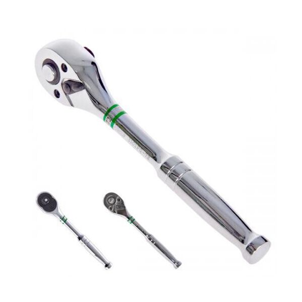 

Трещетка для головок 1/4" 36 зубцов, 125 мм.(2120GQ) HANS