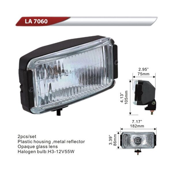 

Фары дополнительные DLAA 7060-W/H3-12V-55W/182*86mm