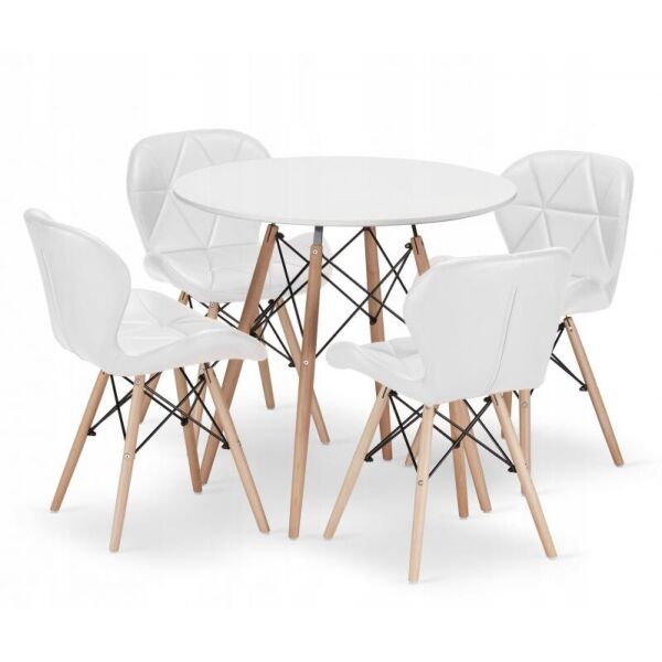 

Комплект мебели Jumi Scandinavian Design стол и стулья Black-4