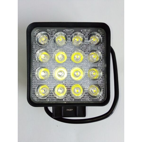 

Светодиодная LED противотуманная фара ЛИДЕР 1 шт 10-30V 29 48W ближний 110х137х56