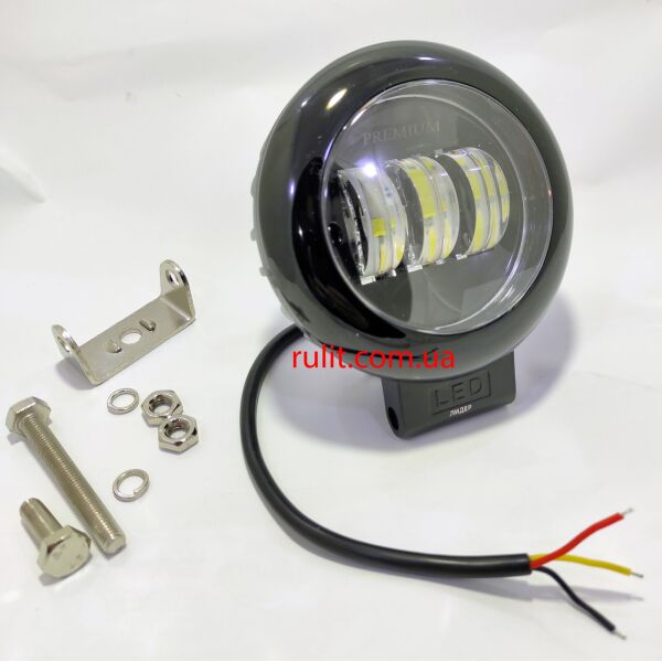 

Светодиодная LED противотуманная фара ЛИДЕР 1 шт 10-30V 89В 45W ближний 116x135x60