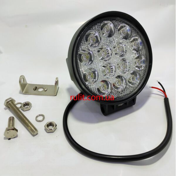 

Светодиодная LED противотуманная фара ЛИДЕР 1 шт 10-30V 27 42W дальний 115х137х56