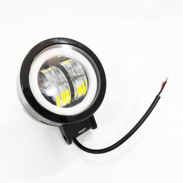 

Светодиодная LED противотуманная фара ЛИДЕР 1 шт 10-30V Y 20W с неоновым ободком 75x95x50
